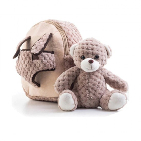 Ghiozdan Gradinita BABY ANIMALS, BROWN BEAR, 23x8x28 Cm - S-COOL