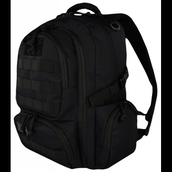 Rucsac / Ghiozdan St.Majewski St.Right Military Black, 4 compartimente, 2 buzunare, negru, 619823