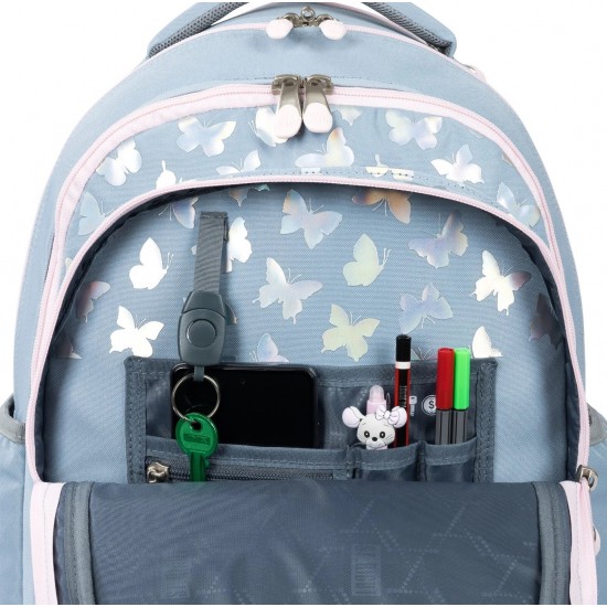 Troller ST.RIGHT TB-01 SILVER BUTTERFLIES 685309 Majewski, 44 cm x 32 cm x 25 cm