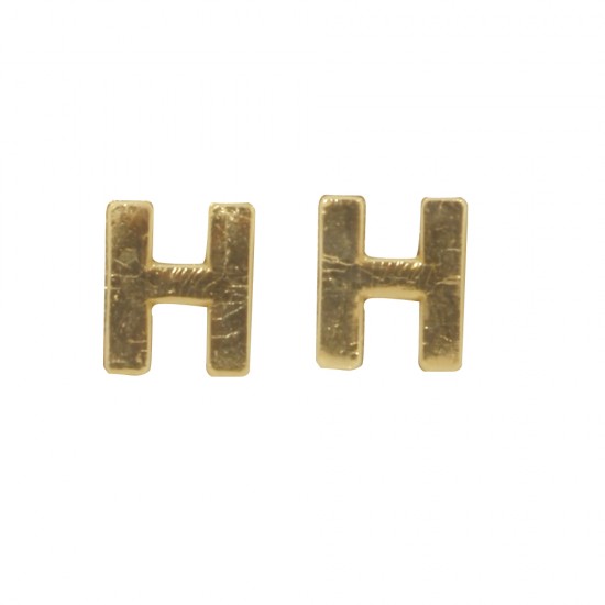Litere din ceara-H-, gold, 9mm, 2 pcs.