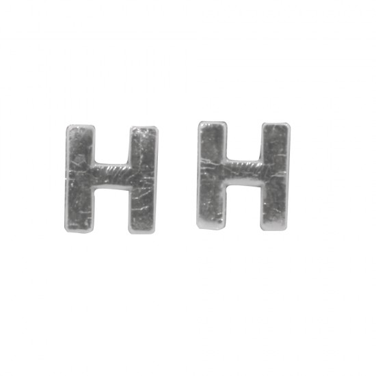 Litere din ceara-H-, argintiu, 9mm, 2 pcs.