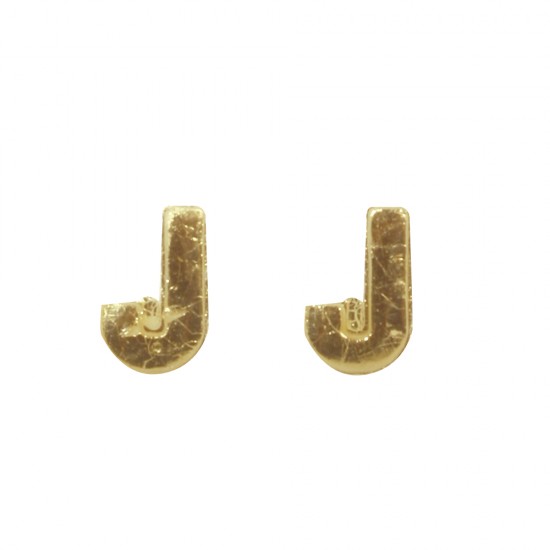 Litere din ceara -J-, gold, 9mm, 2 pcs.