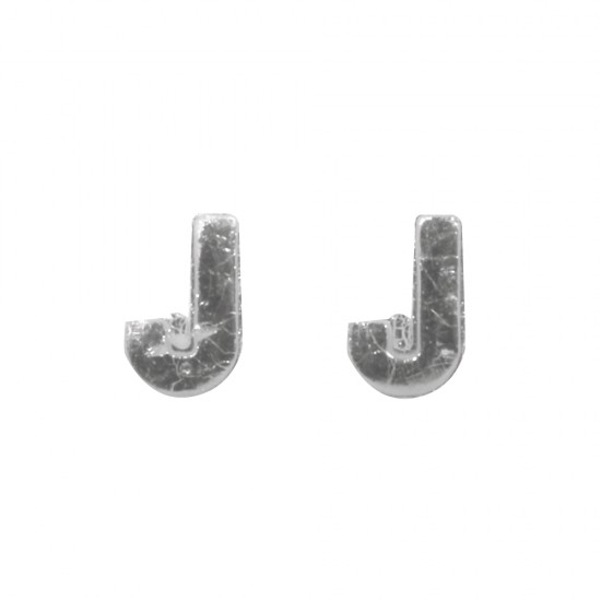 Litere din ceara -J-, argintiu, 9mm, 2 pcs.