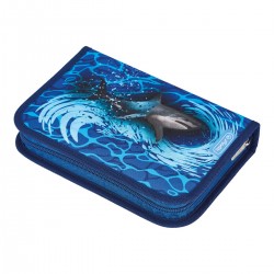 Penar echipat, 31piese,2 clape, motiv Blue Shark, Herlitz 50043309