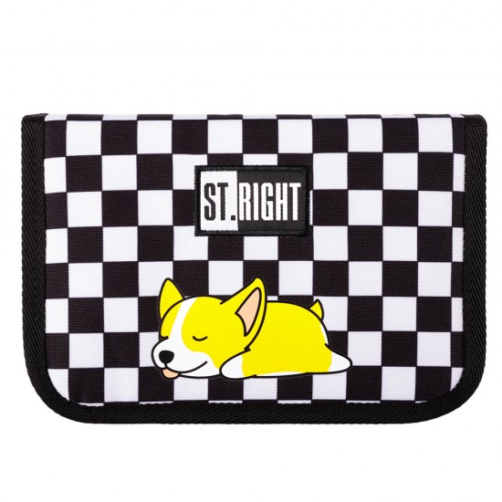 Penar neechipat,  cu 1 fermoar, 2 extensii, St.Right - Sleepy Corgi, 20.5x14x3.5 cm