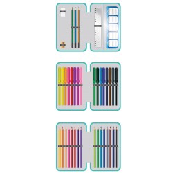 Penar echipat, 3 fermoare, 39 piese, I AM SO PURRFECT - S-COOL Penar echipat, 3 fermoare, 39 piese, I AM SO PURRFECT - S-COOL