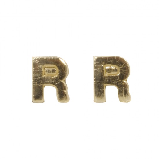 Litere din ceara -R-, gold, 9mm, 2 pcs.