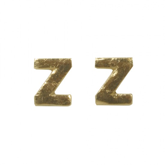 Litere din ceara -Z-, gold, 9mm, 2 pcs.