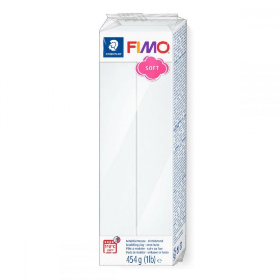 Fimo soft alb 8021-0, 454g