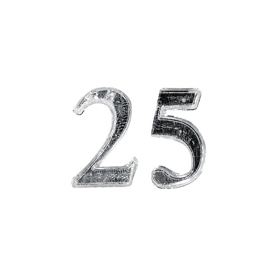 Ceara jubilee number 25 , argintiu, 2,5cm, 1