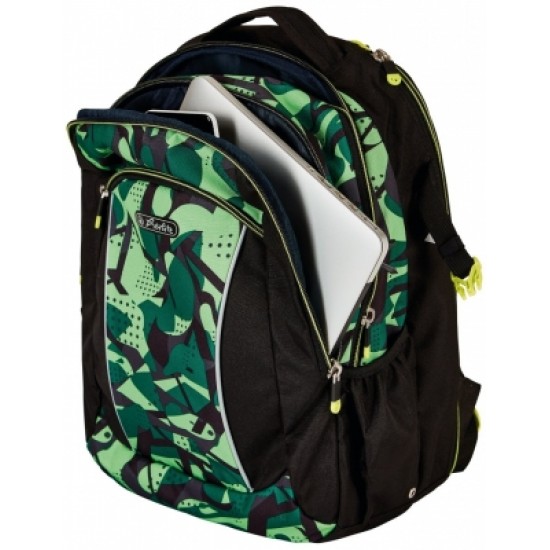 Ghiozdan  ergonomic Herlitz, ultimate, motiv CamoGreen