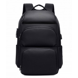 Ghiozdan laptop, Black It, 5 Fermoare, 45HX30X24cm, Negru Ghiozdan laptop, Black It, 5 Fermoare, 45HX30X24cm, Negru