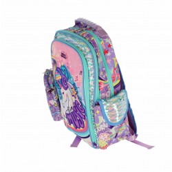 Ghiozdan scolar, 3 fermoare, Schoolfriendly, , paiete , 41x30x20cm, UNICORN Ghiozdan scolar, 3 fermoare, Schoolfriendly, , paiete , 41x30x20cm, UNICORN
