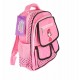 Ghiozdan Prescolar, SchoolFriendly Inimioare, 2 Fermoare, 38x28x20cm,roz