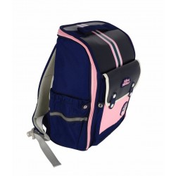 Ghiozdan Scolar, SchoolFriendly, 3 Fermoare, 40x30x16cm, albastru/roz Ghiozdan Scolar, SchoolFriendly, 3 Fermoare, 40x30x16cm, albastru/roz