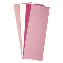 Folie ceara rose tones, 20x6.5cm, 4 colours assorted, 