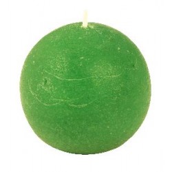 Lumanare Rayher verde iarba  sfera 8 cm