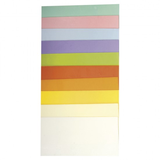 Folie ceara pastel set, 10x5cm, 10 colours assorted, 