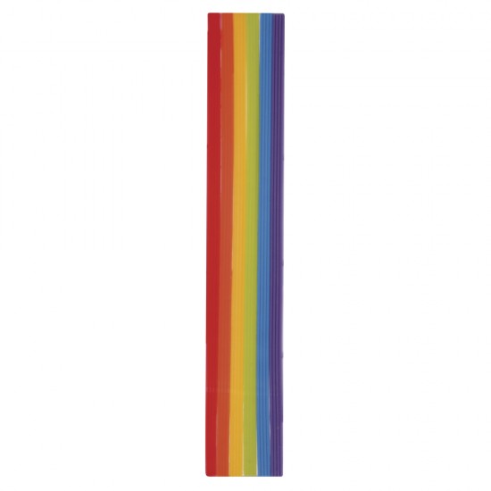 Benzi ceara Rayher, Rainbow, 20 x0,1cm, 6 colours, 3 fasii asortate