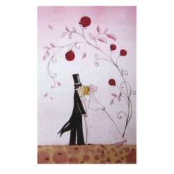 Decoratiune din ceara Wedding couple, 8x12.5cm, 1pc