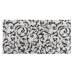 Folie ceara-ornament, argintiu matt, 20x10cm, 1pc