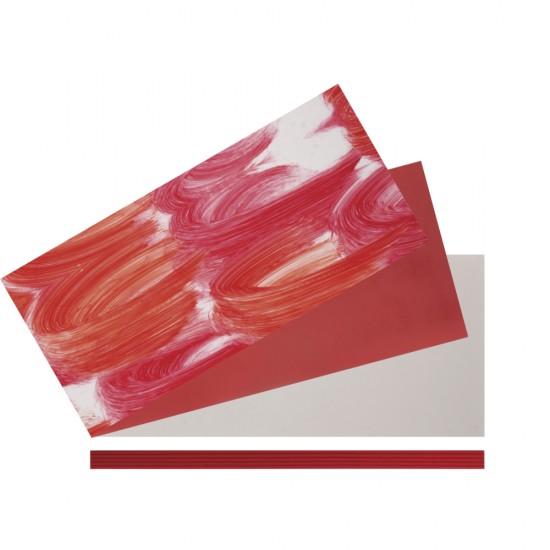 Set: Ceara decorativa, coral-rosu, assorted colours, 1Set