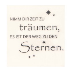 Elemente din ceara pentru decorat: Nimm dir Zeit zu tr?umen... , 5,5x6cm, 