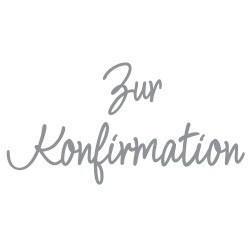 Mesaje ceara Zur Konfirmation , argintiu, 