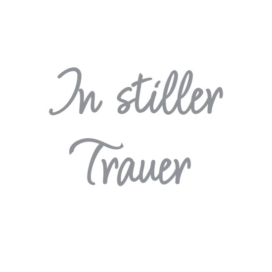 Mesaje ceara In stiller Trauer , argintiu, 