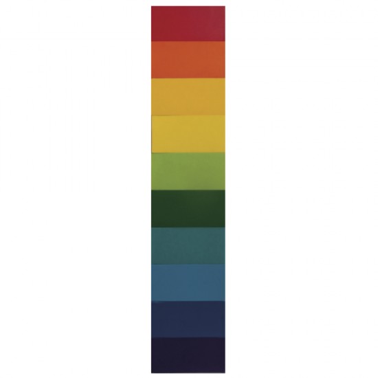 Folie ceara Rainbow set, 10x5cm, 10 colours assort., 10pcs