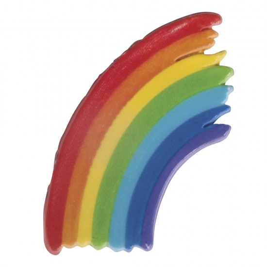 Elemente din ceara pentru decorat: Rainbow, rainbow, 4.5x6.5cm, 1pc