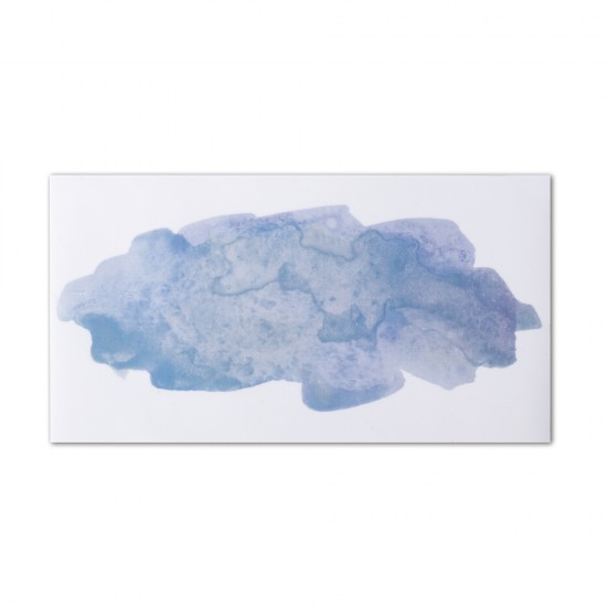 Decoratiune din ceara Watercolor, albastru deschis, 9x16.9cm, 1pc