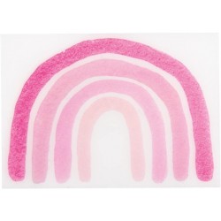 Curcubeu in ceara 7x5cm,Rayher,  roz pastell