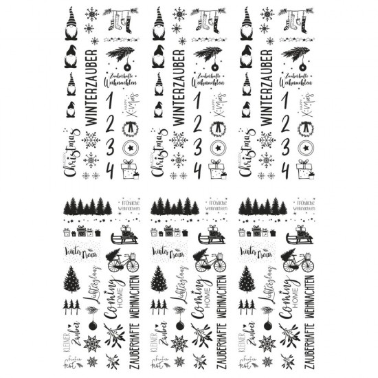 Folie de transfer motiv Iarna / Craciun , Rayher