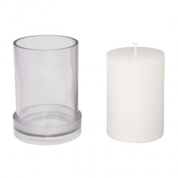 Matrita lumanari, cilindrica, plata, 7cm ø Inaltime 10,5 cm, Rayher Matrita lumanari, cilindrica, plata, 7cm ø Inaltime 10,5 cm, Rayher