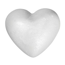 Inima polistiren , styrofoam Rayher, plina, 9 cm