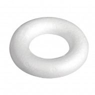 Inel polistiren , styrofoam Rayher, plat, diam.10 cm