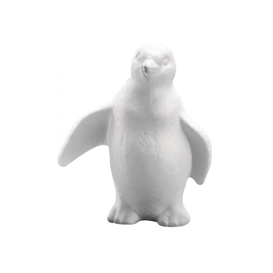 Pinguin polistiren ,  styrofoam Rayher, 19 cm