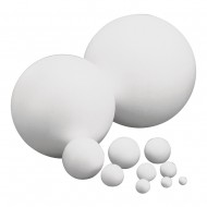 Bile polistiren , styrofoam, 2 parti. diam. 18 cm sfera polistiren 