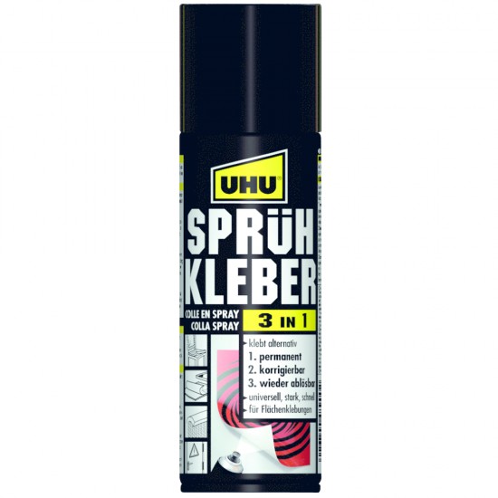 UHU spray glue, box, 200ml