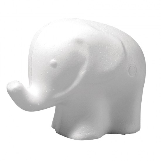 Elefant polistiren , styrofoam Rayher, 10 cm
