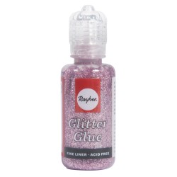 Sclipici glue metallic, pale-roz, bottle 20 ml Sclipici glue metallic, pale-roz, bottle 20 ml