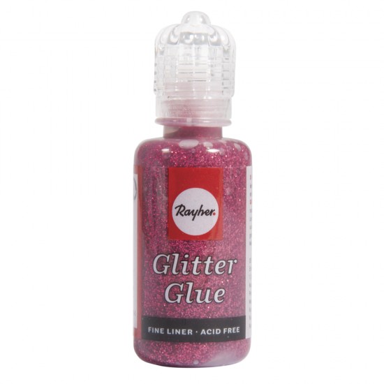 Sclipici glue metallic, classical rosu, bottle 20 ml