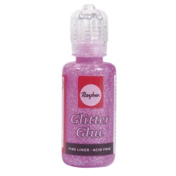 Lipici cu sclipici Rayher, flacon 20 ml, culoare roz pastel Lipici cu sclipici Rayher, flacon 20 ml, culoare roz pastel