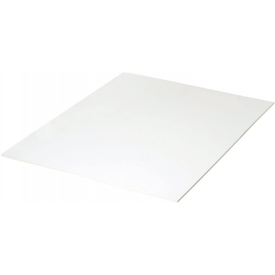 Carton buretat, alb, 70x50x0,3cm
