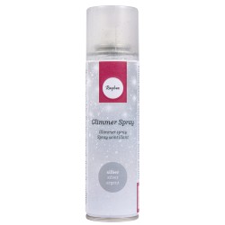 Glimmer spray, , argintiu, bottle 150 ml