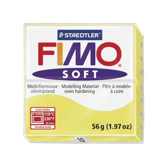 Fimo Soft, 57g, culoare galben lamaie