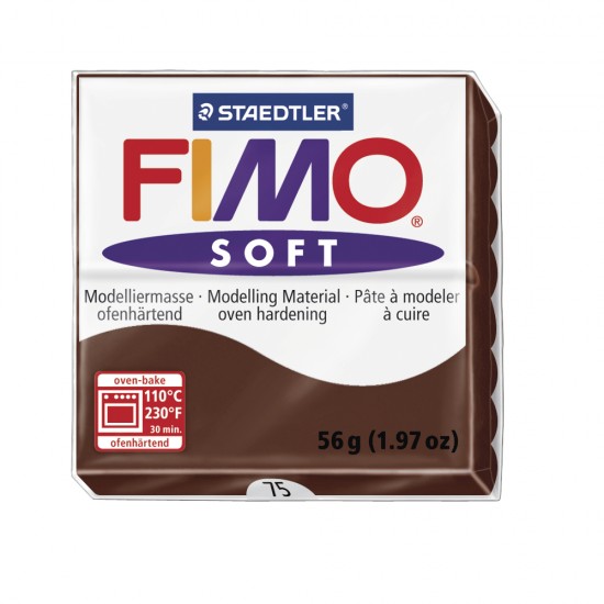 Fimo soft ciocolata, 8020-75, 57g
