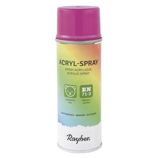 Vopsea acrylica Spray, Rayher, cantitate 200 ml, culoare roz