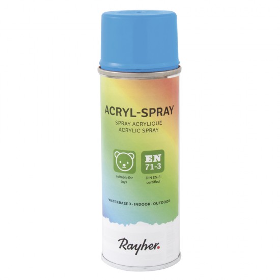 Vopsea acrylica Spray, Rayher, cantitate 200 ml, culoare turcoaz